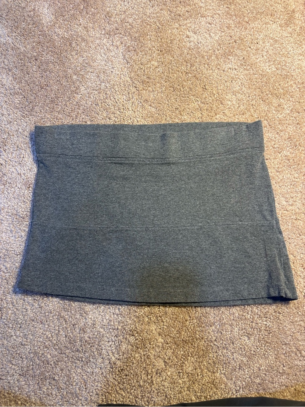 No Boundaries Gray Knit Mini Skirt